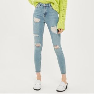 topshop ripped skinny jeans